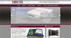 Desktop Screenshot of coretec.com